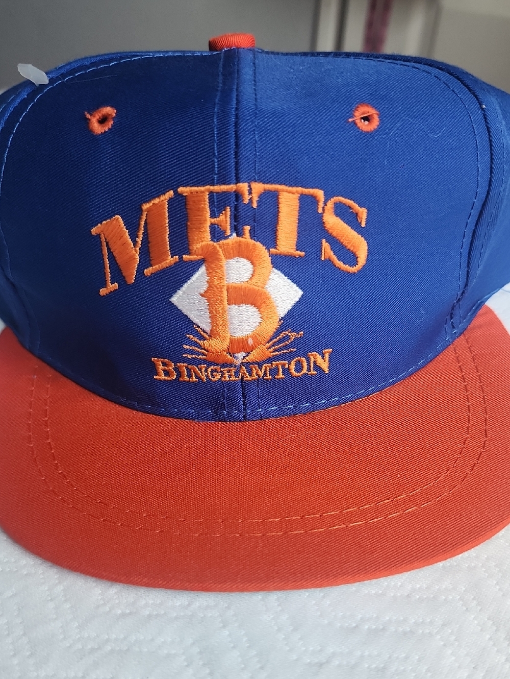 Vintage 90's Toddler Size Binghamton Mets Embroidered Snapback Hat